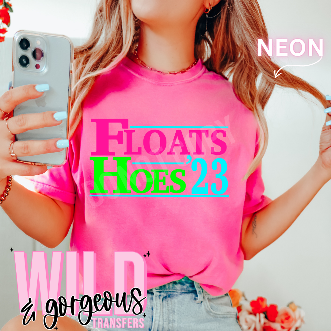 FLOATS AND HOES-  MATTE THIN PRINT
