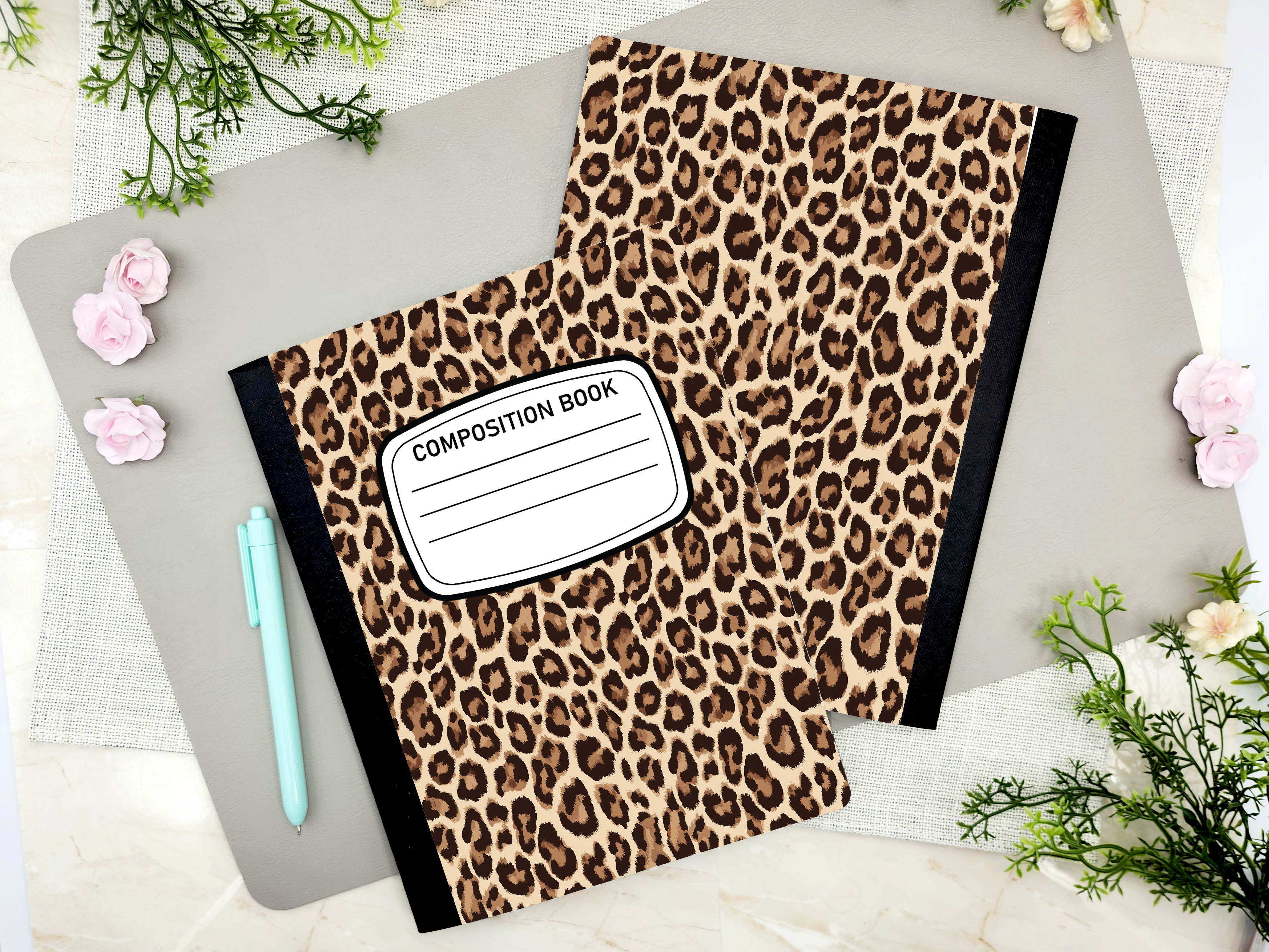 Compotition Notebook Sticker 🎀 COMPOSITION BOOK STICKER SET 🎀 – Wild & Gorgeous Transfers
