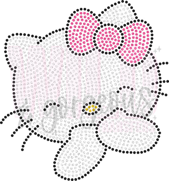 KITTY RHINESTONE TRANSFER Wild & Transfers