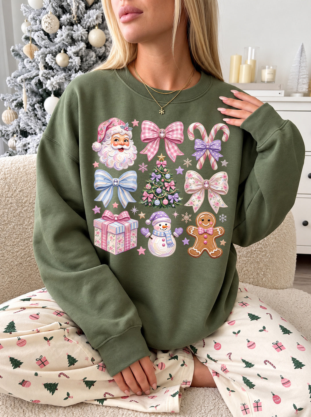 GRANDMILLENNIAL PASTEL CHRISTMAS COLLAGE