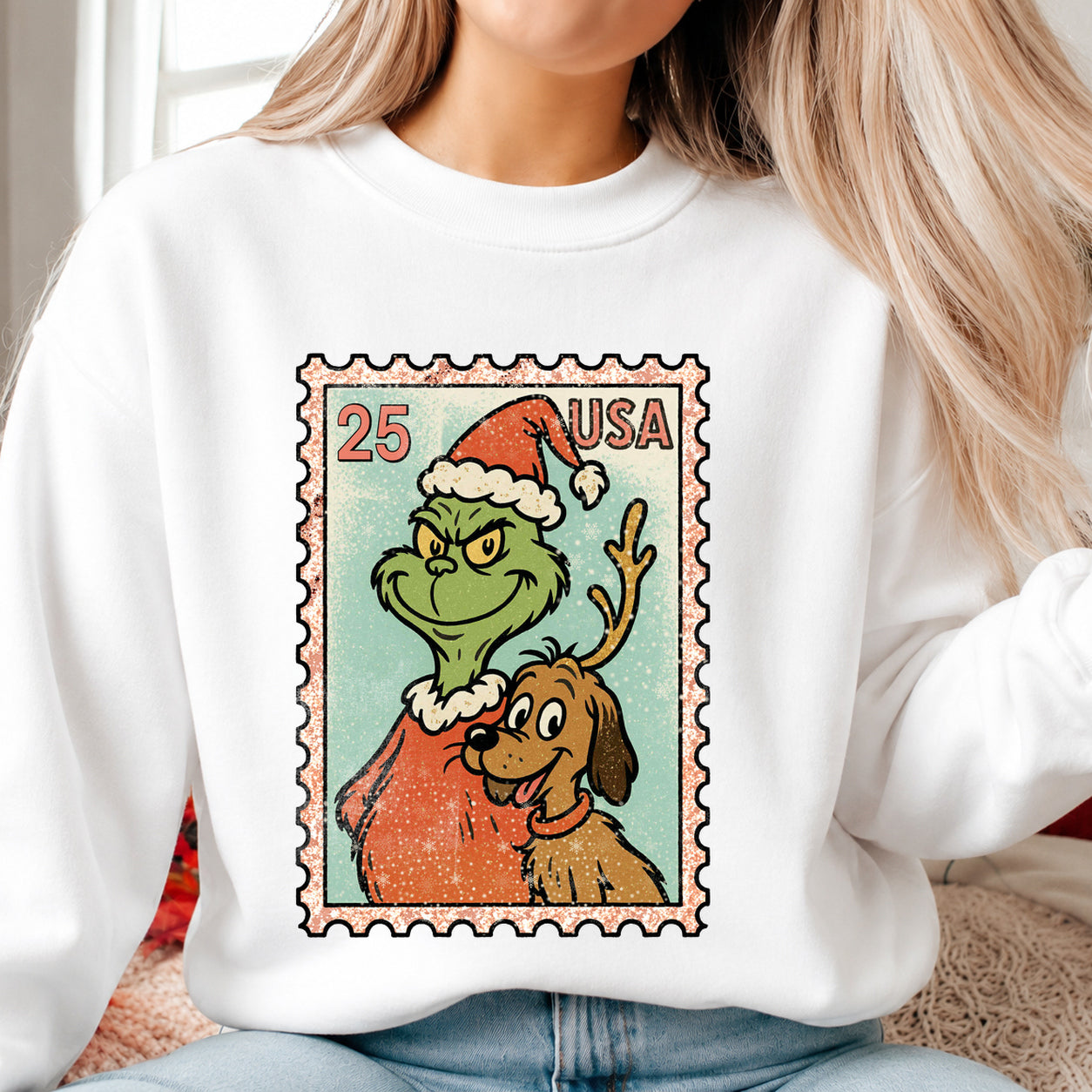 GRNCH AND MAX CHRISTMAS STAMP