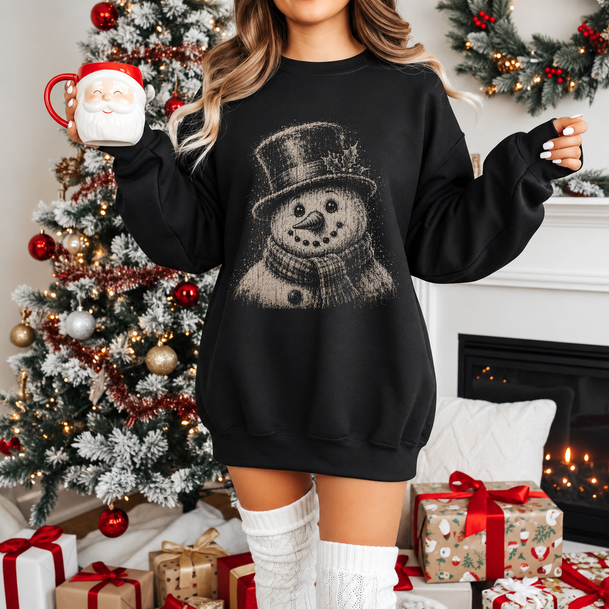 HALFTONE SNOWMAN