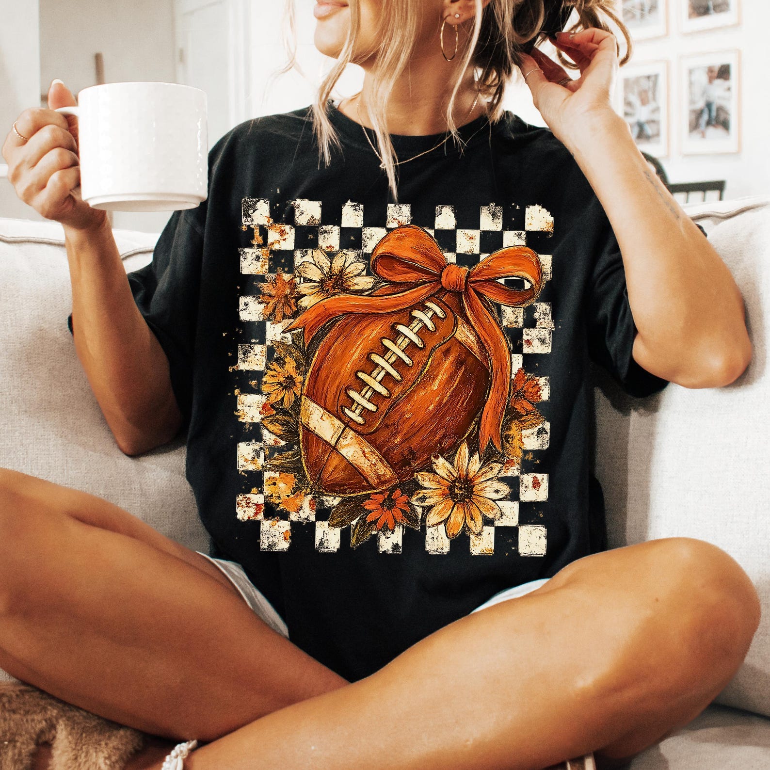 FOOTBALL CHECK FLORAL