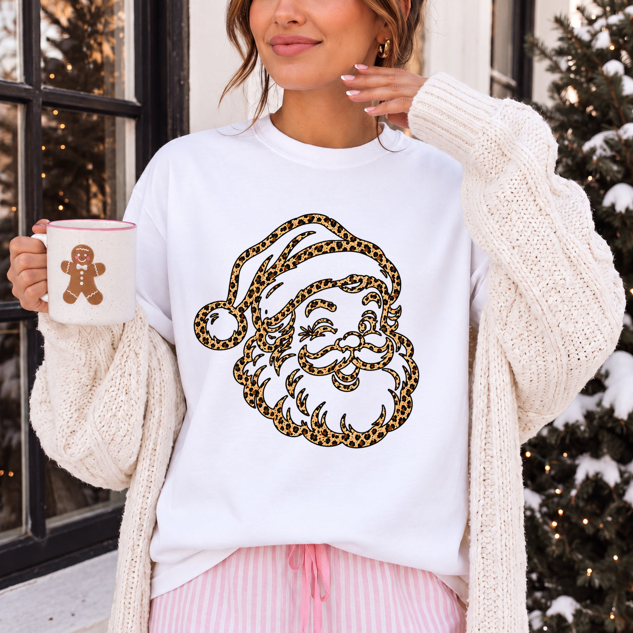 LEOPARD SANTA FACE
