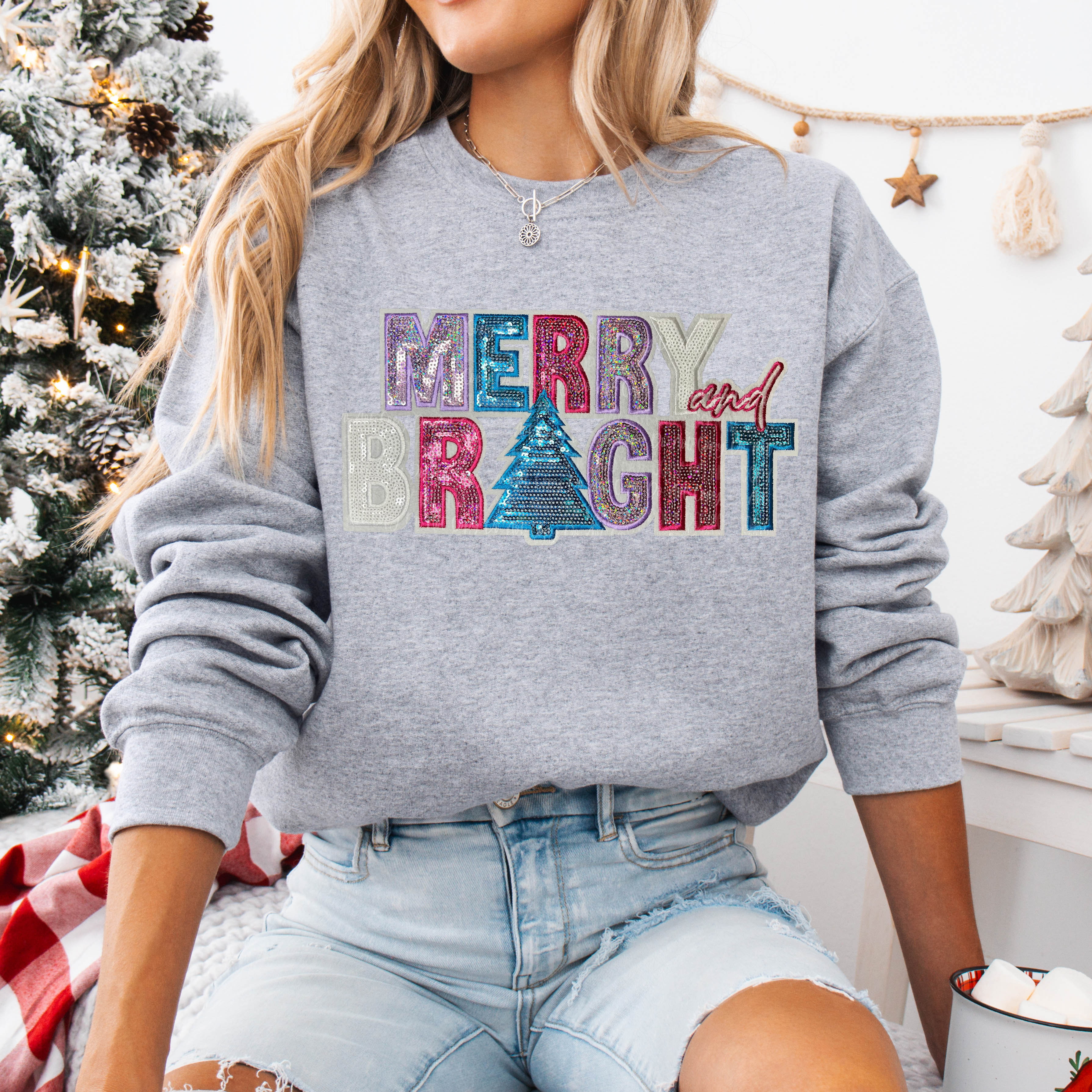 MERRY AND BRIGHT - SEQUIN PATCH