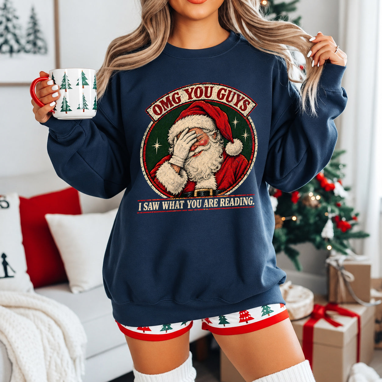 OMG SANTA I SAW WHAT YOU ARE READING