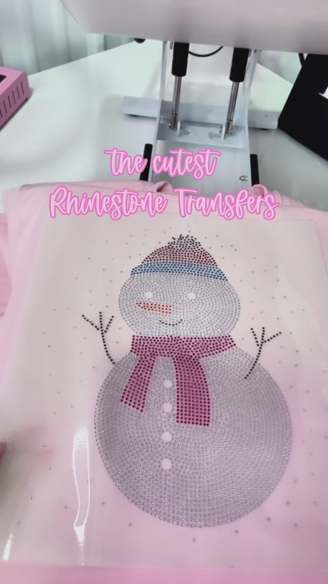 SNOWMAN - RHINESTONE TRANSFER