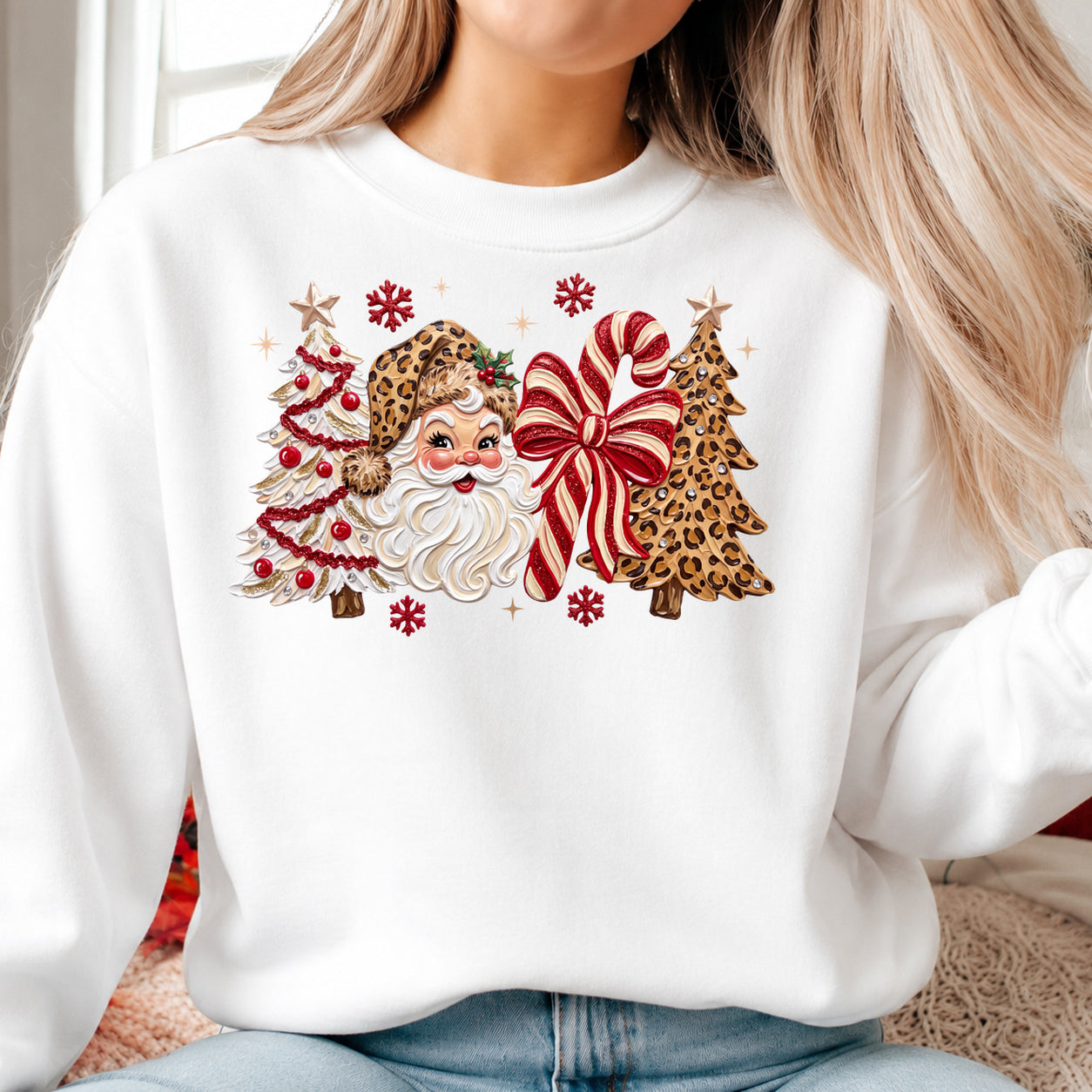 RED AND LEOPARD CHRISTMAS COLLAGE