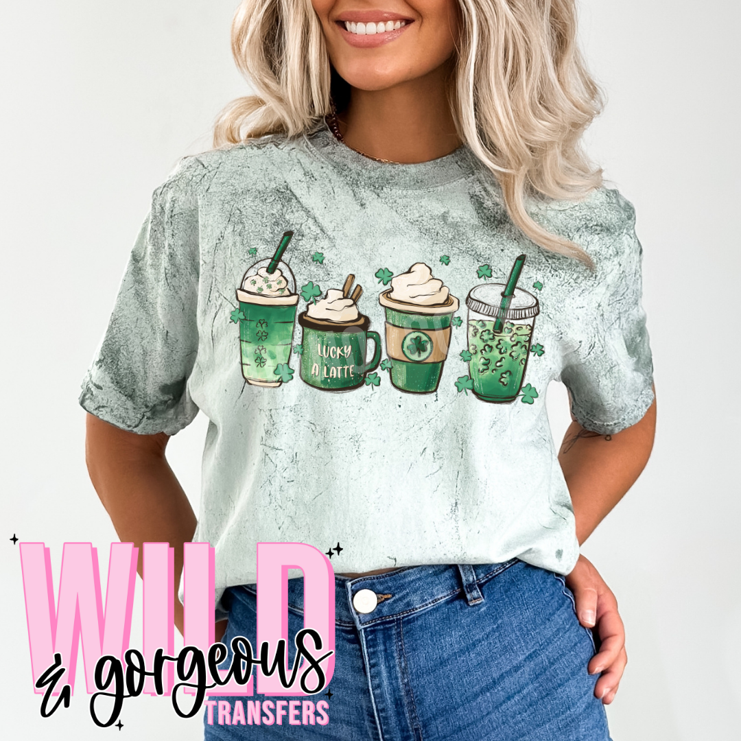 LUCKY A LATTE- MATTE THIN PRINT