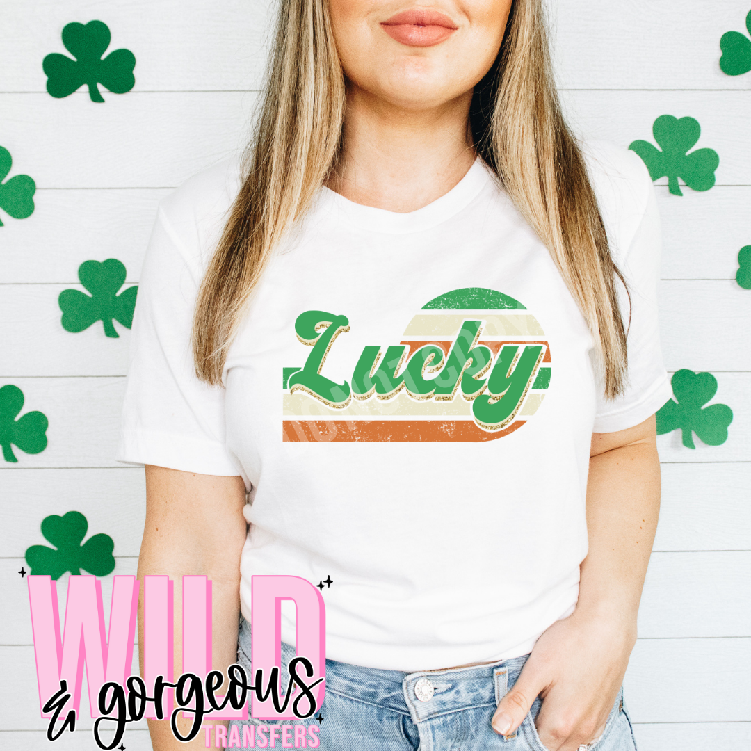 LUCKY DISTRESSED- MATTE THIN PRINT