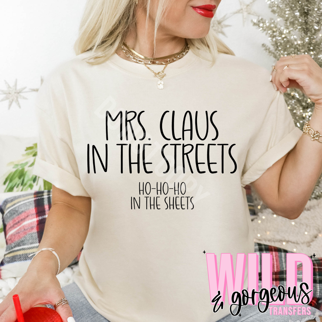 MRS.CLAUS IN THE SHEETS - BLACK