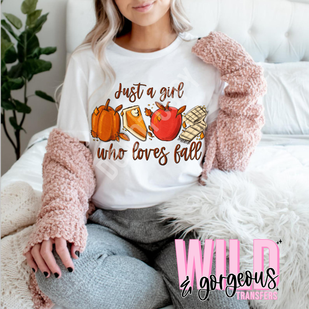 JUST A GIRL WHO LOVES FALL - MATTE THIN PRINT